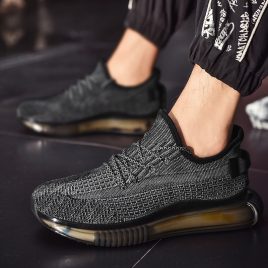 Round autumn low before lacing brown sports shoes