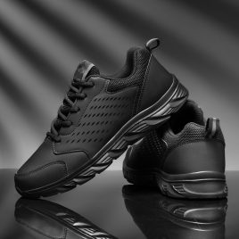 Student Casual Sports shoes black running shoes for men