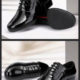 Modern perform crocodile show cowhide shoes