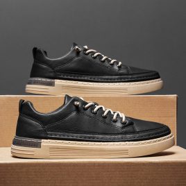 Elastic band Casual flat spring fashion shoes for men