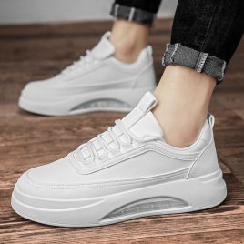 Thick crust Casual shoes spring sports leather shoes