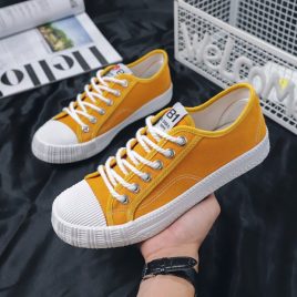 Pure pattern before lacing Korean style autumn shoes for men