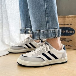 Thin all-match shoes summer breathable board shoes for men