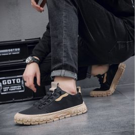 Ice silk shoes breathable canvas shoes for men