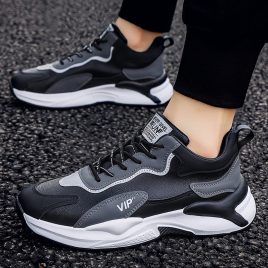 Spring and autumn shoes thick crust running shoes