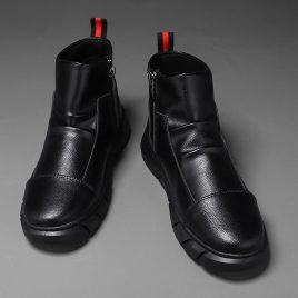 Black boots autumn and winter martin boots for men