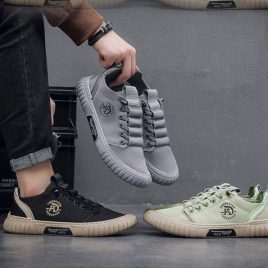Breathable fashion shoes Casual canvas shoes for men