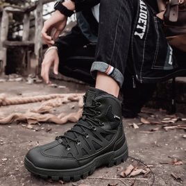 High-heeled boots outdoor sports shoes for men
