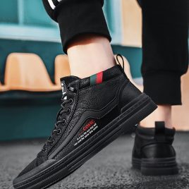 Casual leather shoes autumn and winter board shoes