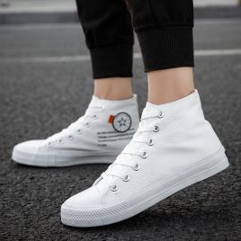 High-heeled cloth shoes fashion board shoes for men